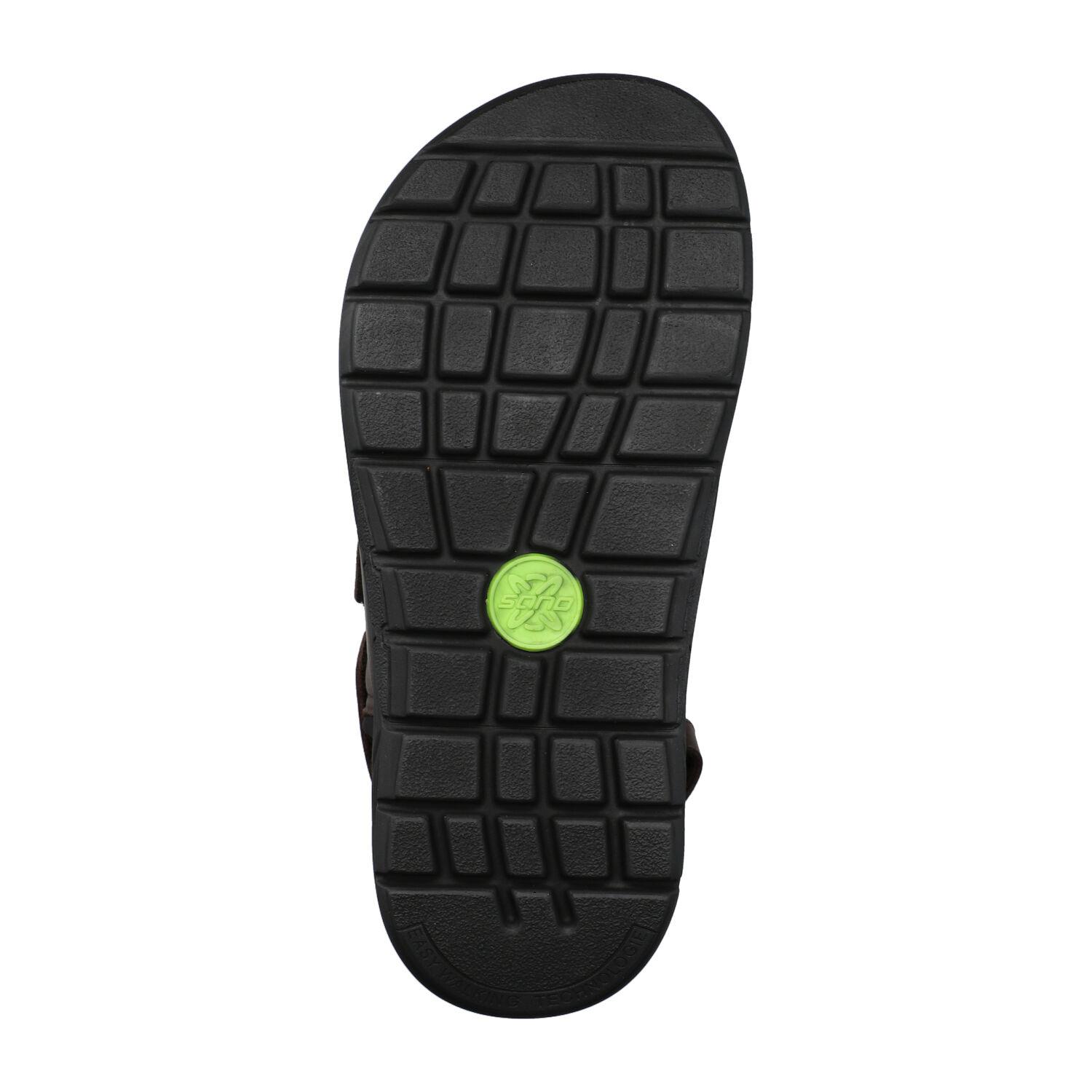 Sano by Mephisto WILFRIED bruine extra brede wandelsandalen voor heren met rolling technologie - Afbeelding 4