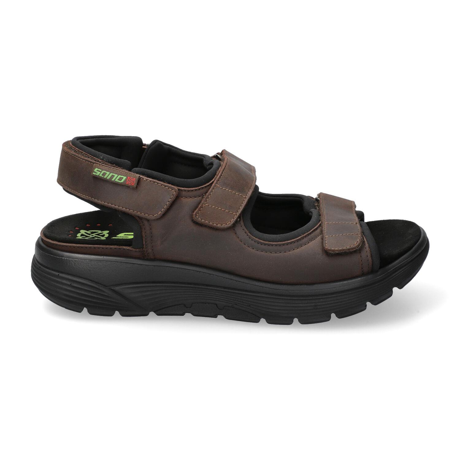 Sano by Mephisto WILFRIED bruine extra brede wandelsandalen voor heren met rolling technologie - Afbeelding 2