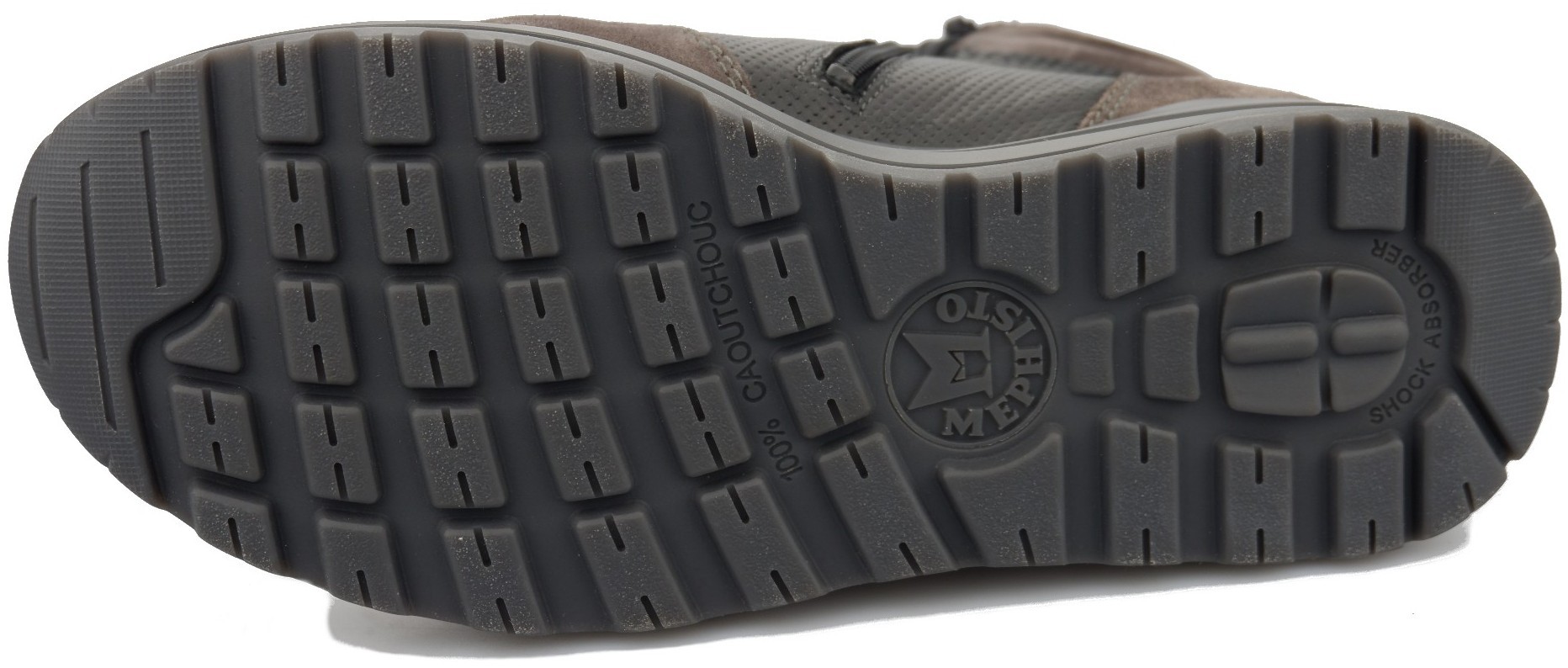 Mephisto BORAN heren hoge sneaker - leder mix - donkergrijs - Afbeelding 5