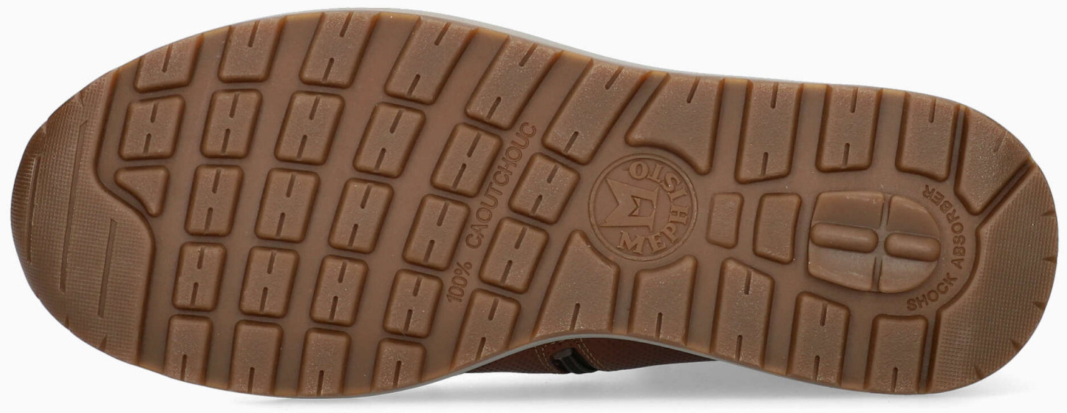 Mephisto BORAN heren hoge sneaker - leder mix - hazelnoot bruin - Afbeelding 4