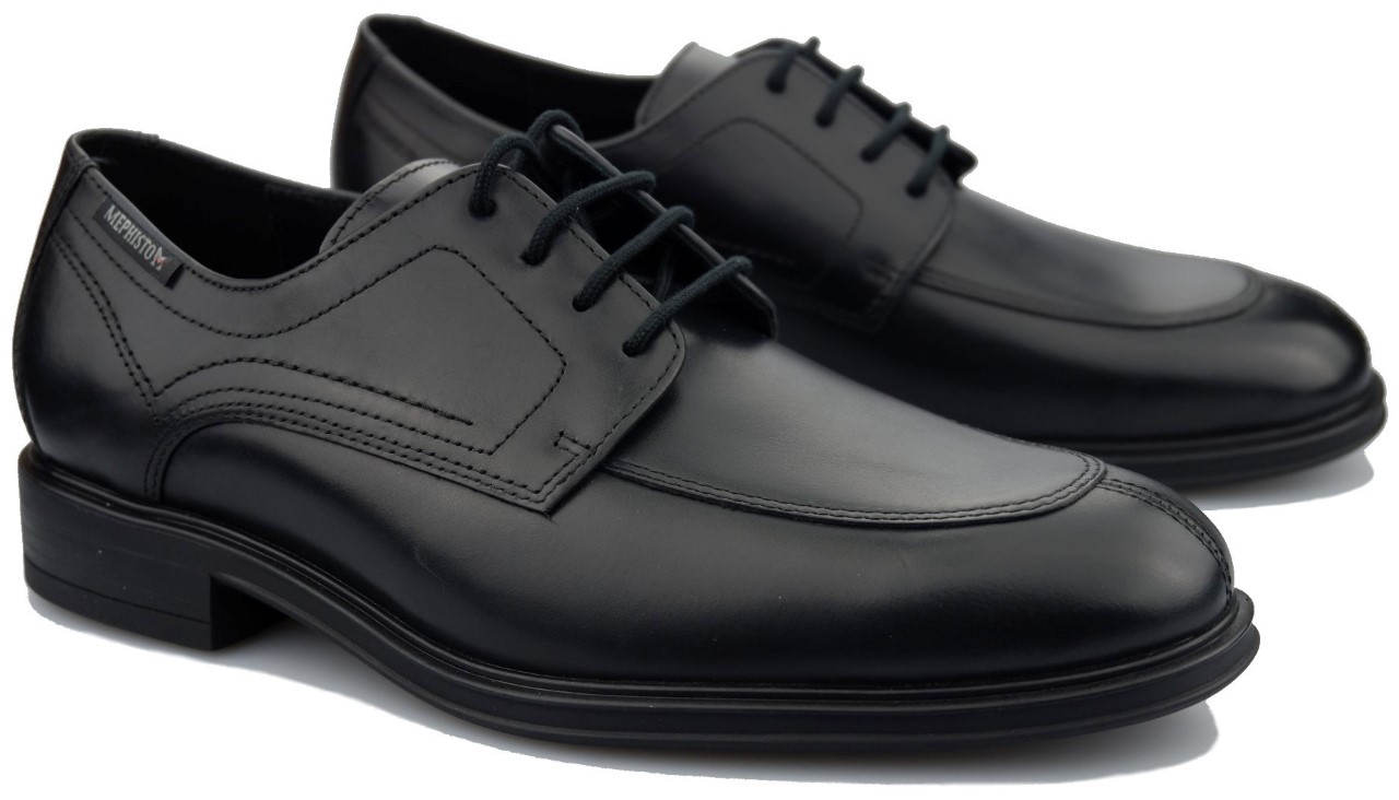 Mephisto KOREY heren veterschoen - leer - zwart