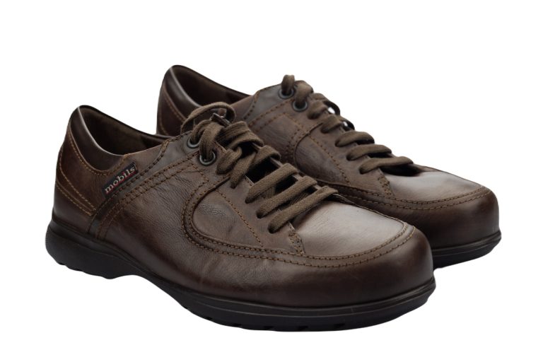 Mobils by Mephisto - DAMIAN heren veterschoen - donkerbruin leer - extra breed