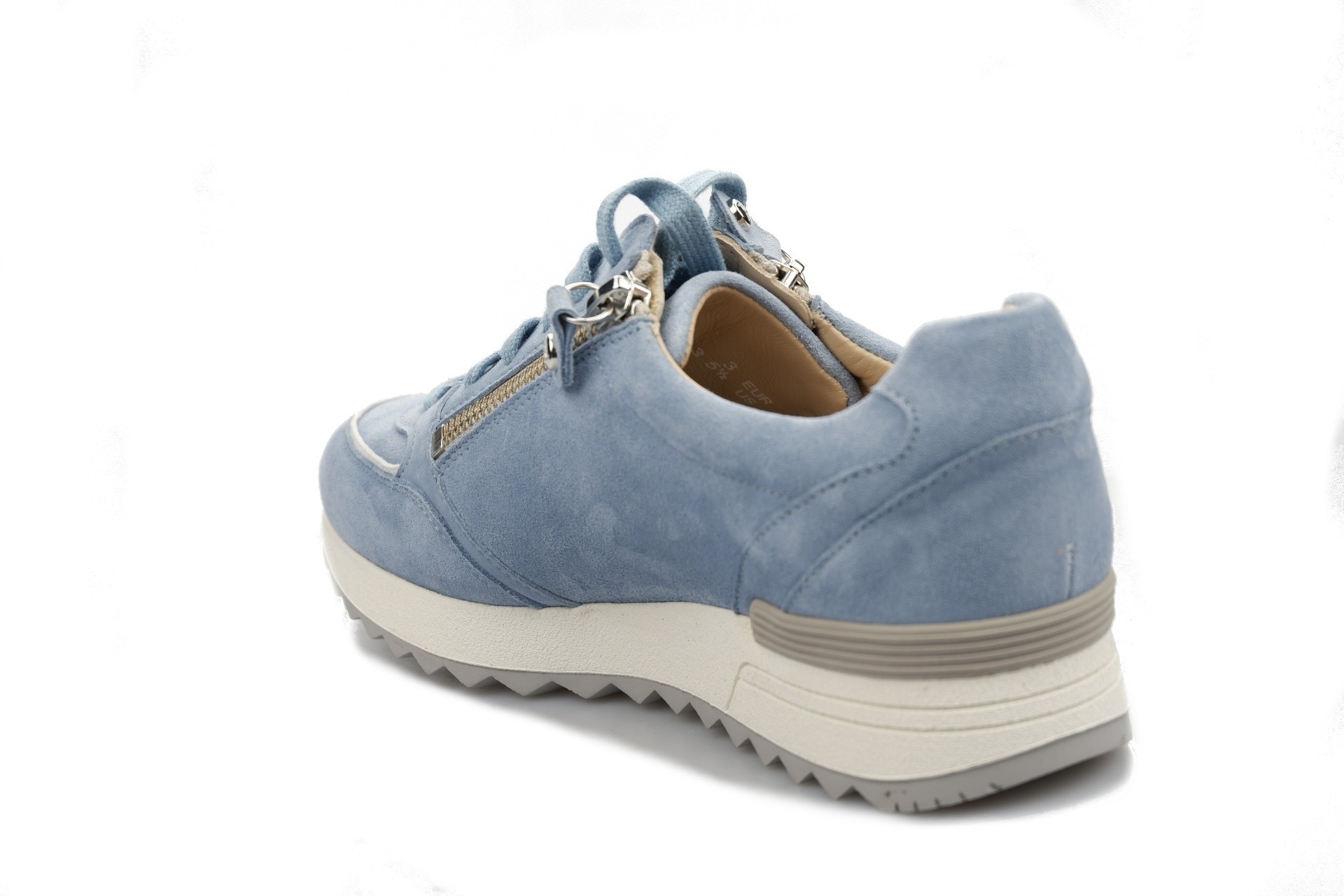 Mephisto Toscana - dames sneaker - licht blauw suede - Afbeelding 3