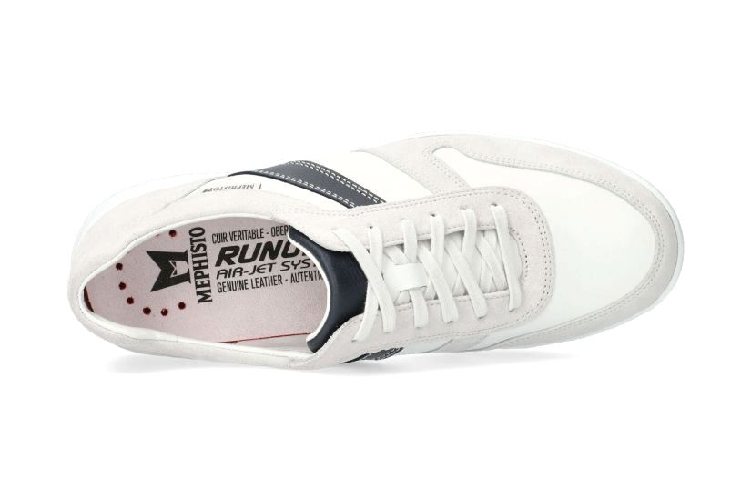 Mephisto VITO - heren sneaker - gebroken wit materiaal mix - Afbeelding 3
