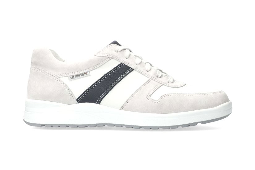 Mephisto VITO - heren sneaker - gebroken wit materiaal mix - Afbeelding 2