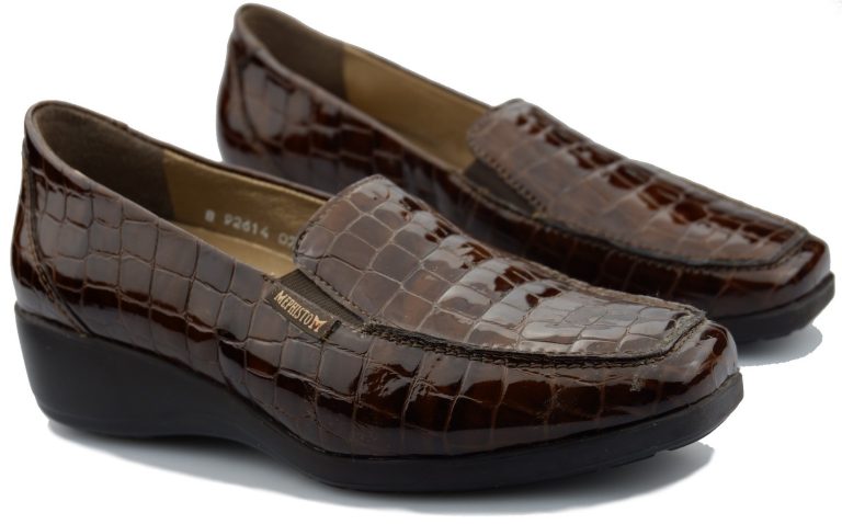 Mephisto CELKA - dames instapper - bruin lakleer