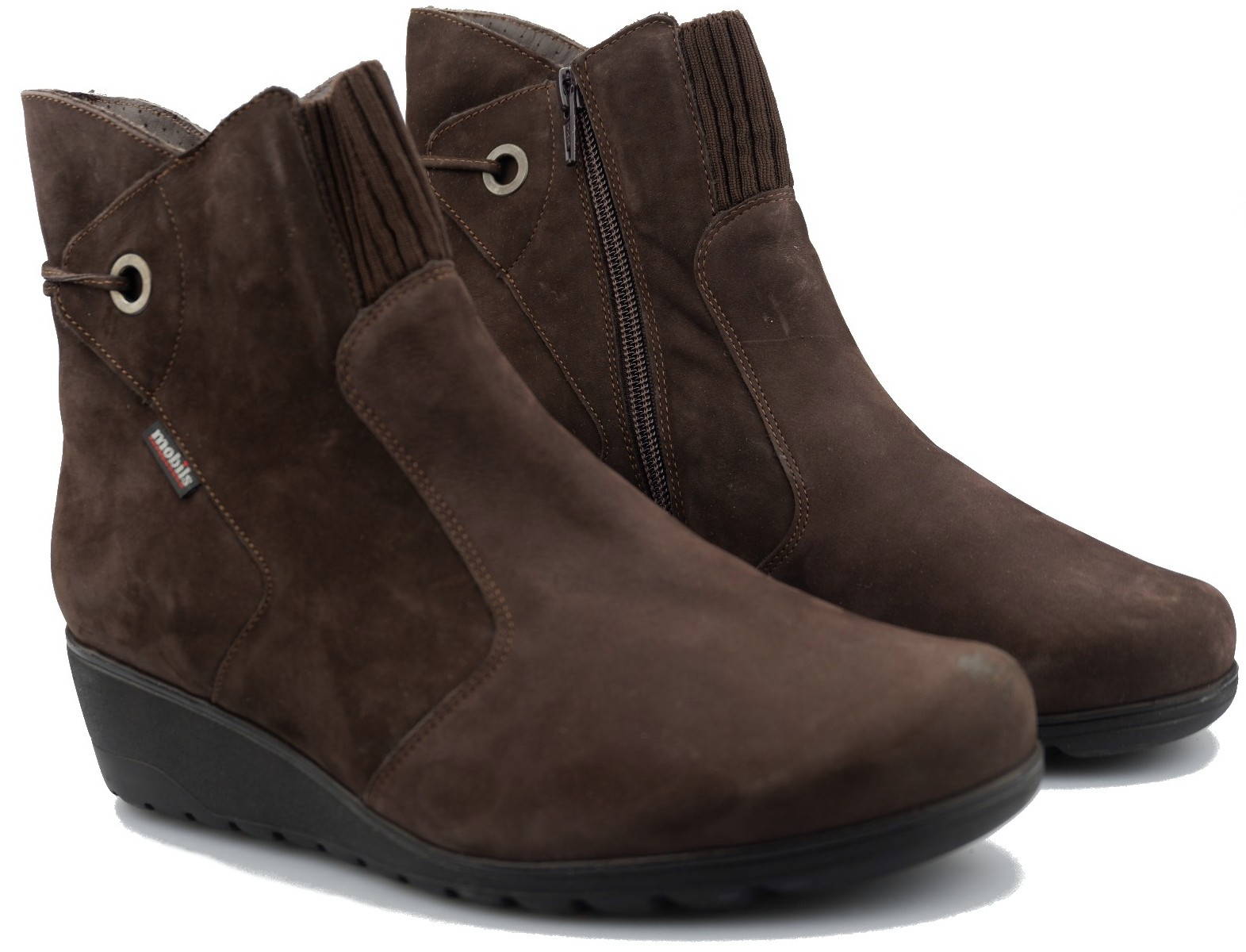 Mobils by Mephisto GIADA - dames enkellaars - donker bruin nubuck - extra breed