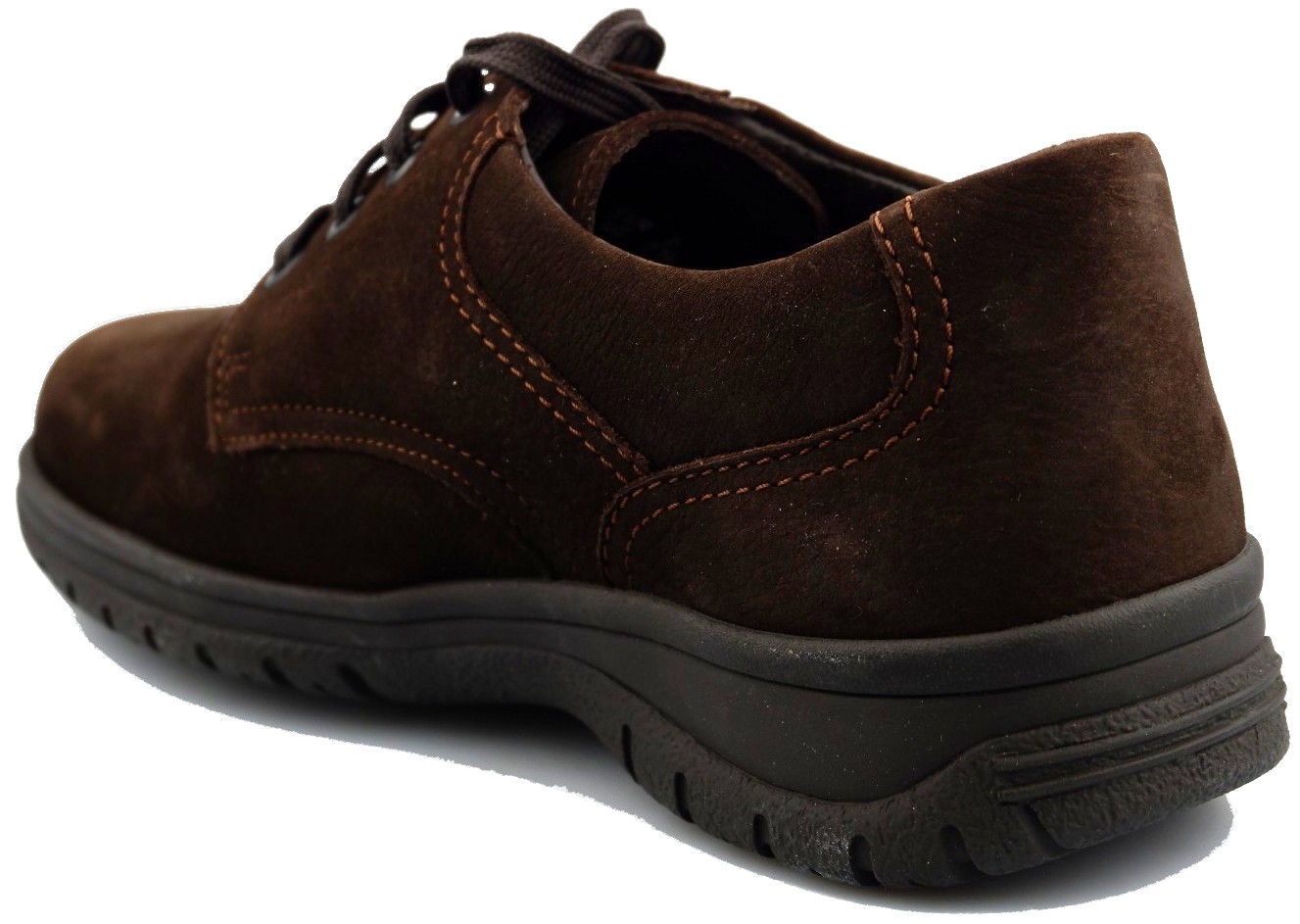 Mobils by Mephisto IAGO - veterschoenen voor heren - donkerbruin nubuck - BREED LEEST - Afbeelding 4