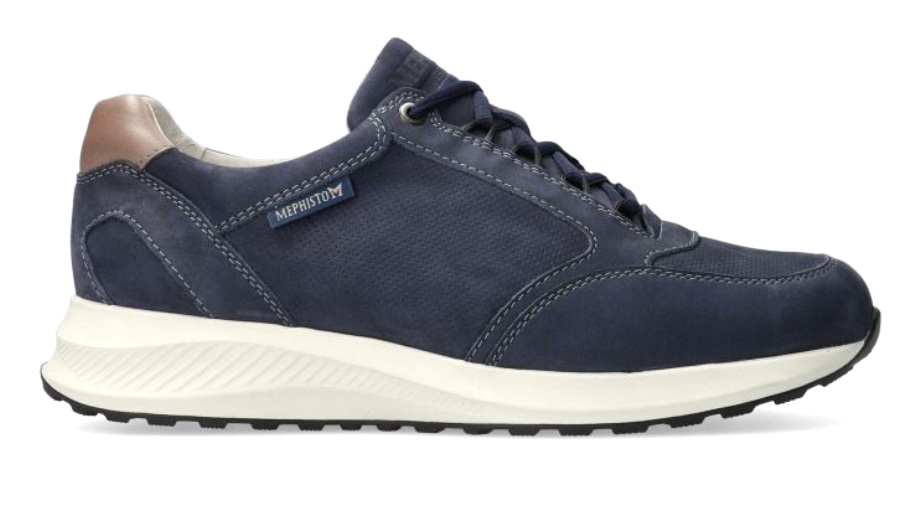 Mephisto DOYLE Heren sneaker - Leder mix - Marineblauw - Afbeelding 2