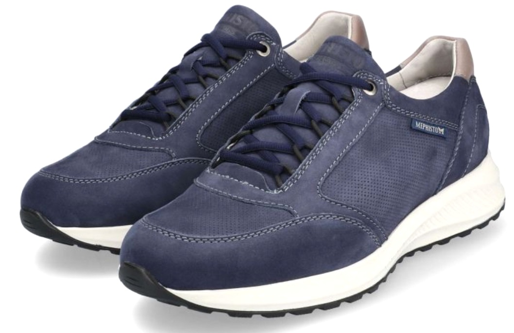 Mephisto DOYLE Heren sneaker - Leder mix - Marineblauw