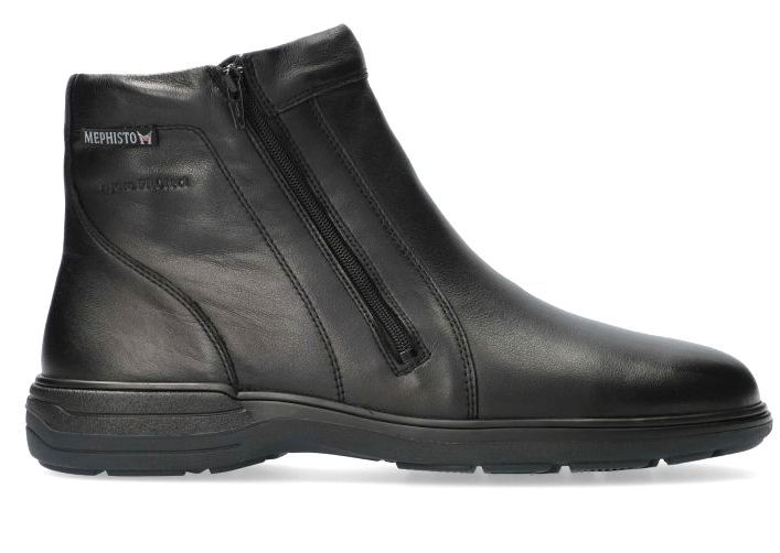 Mephisto DAN heren echte wol gevoerd waterdicht enkellaars - leer - zwart - Afbeelding 2