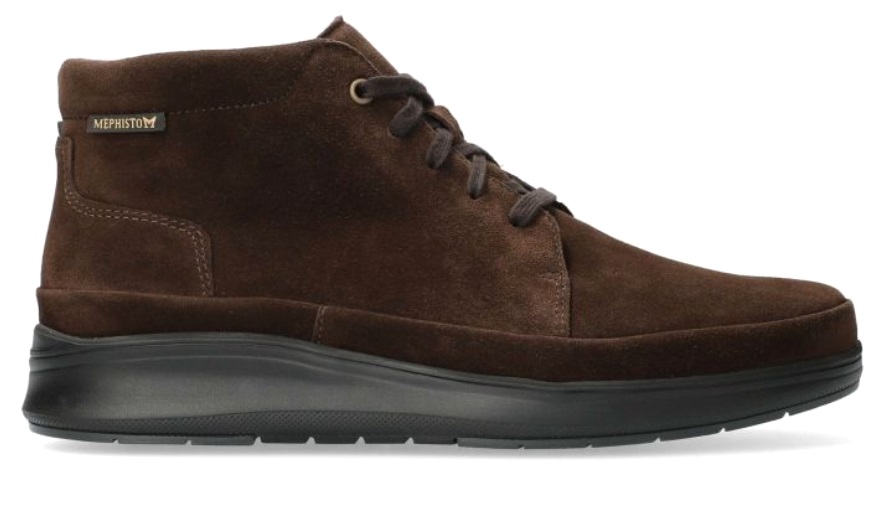 Mephisto JEFFREY heren enkellaars - donkerbuin - suede - Afbeelding 2