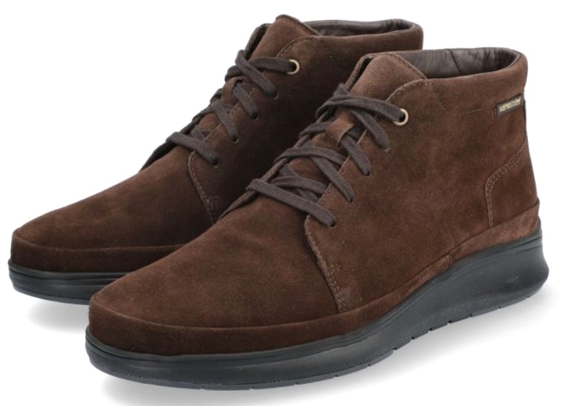 Mephisto JEFFREY heren enkellaars - donkerbuin - suede