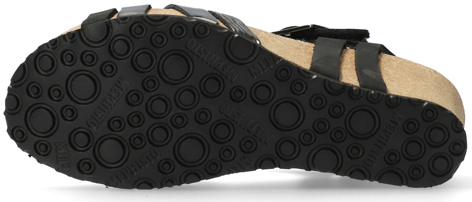 Mephisto LANNY Dames Sandaal - Zwart Leer - Afbeelding 3