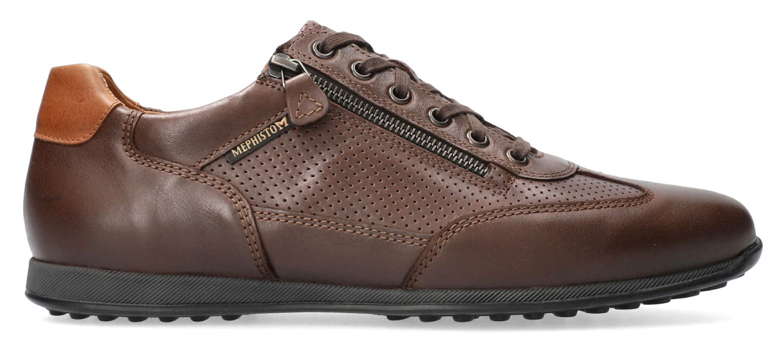 Mephisto LEON Heren Sneaker - Bruin Leer - Afbeelding 2
