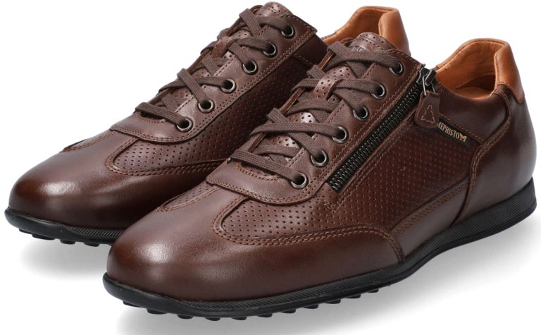 Mephisto LEON Heren Sneaker - Bruin Leer