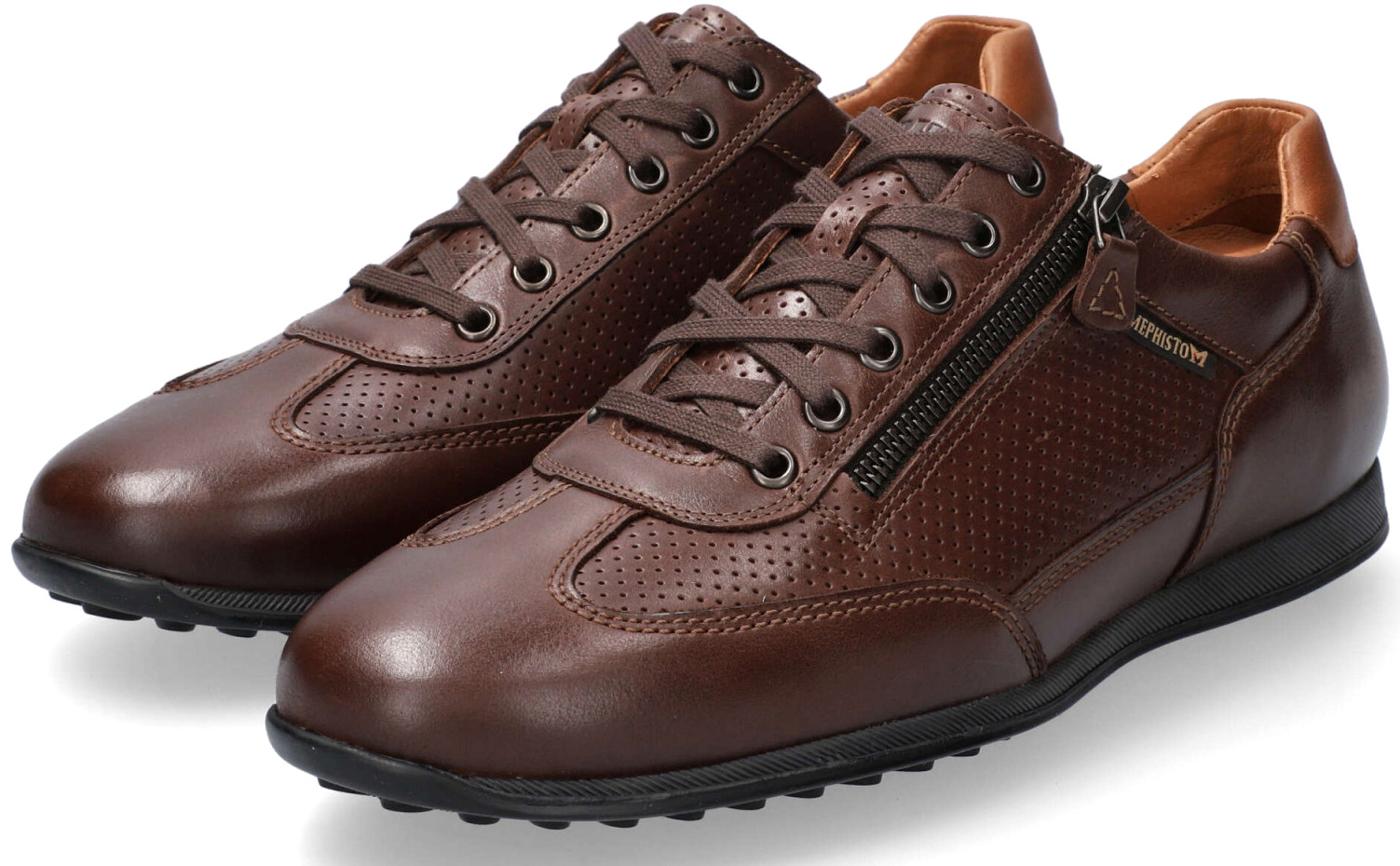Mephisto LEON Heren Sneaker - Bruin Leer
