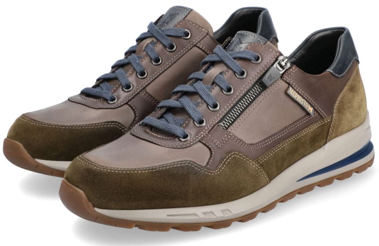 Mephisto BRADLEY heren sneaker - groen - leder mix