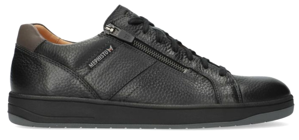 Mephisto HENRIK heren sneaker - zwart - leer - Afbeelding 2