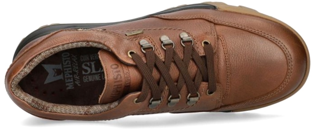 Mephisto WESLEY GT (GORE-TEX) heren veterschoen - kastanje bruin - leer - Afbeelding 3