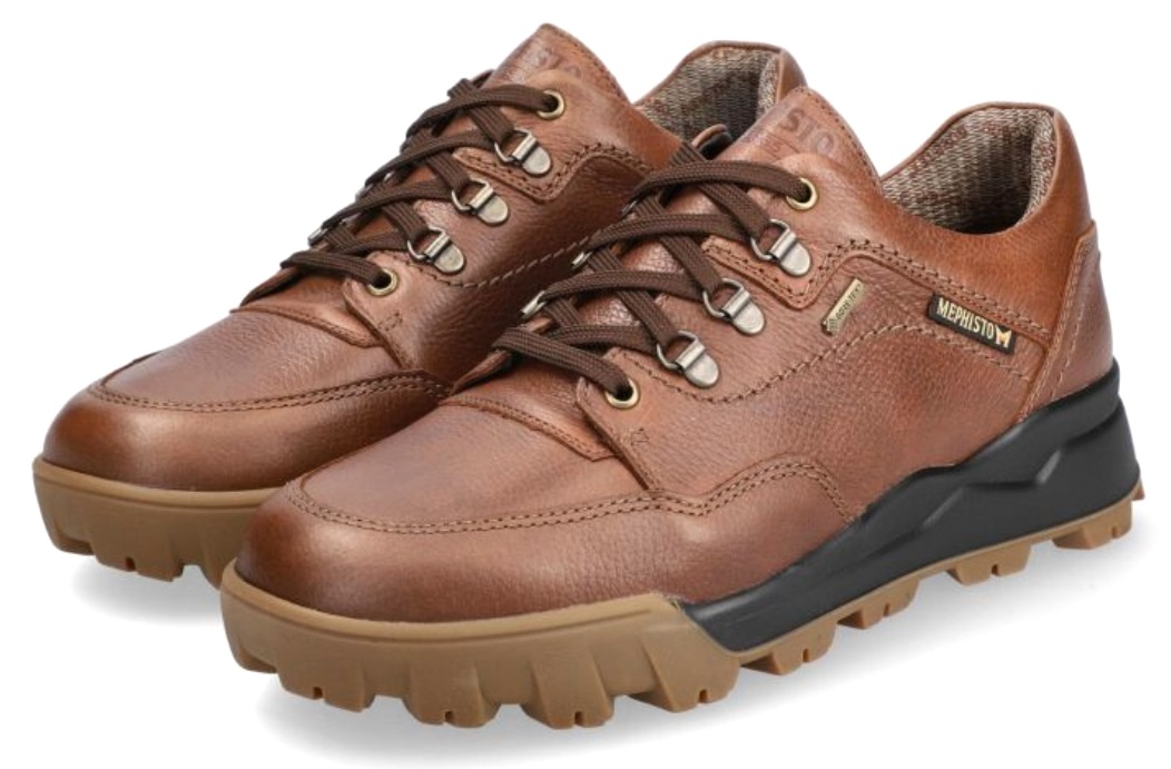 Mephisto WESLEY GT (GORE-TEX) heren veterschoen - kastanje bruin - leer - Afbeelding 2