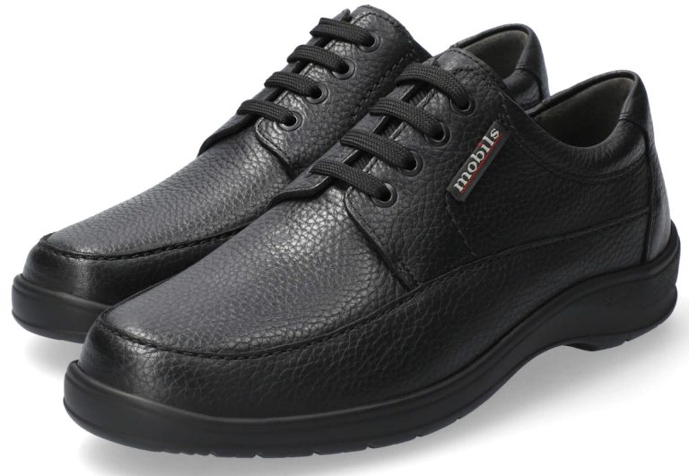 Mobils by Mephisto EZARD zwart lederen veterschoen voor brede voeten