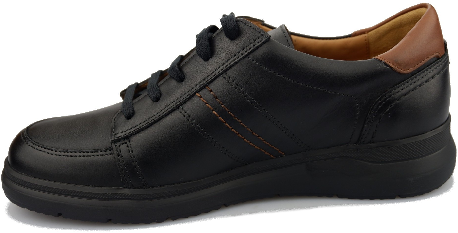Mephisto AMELIO Heren veterschoen - Zwart Leer - Afbeelding 2