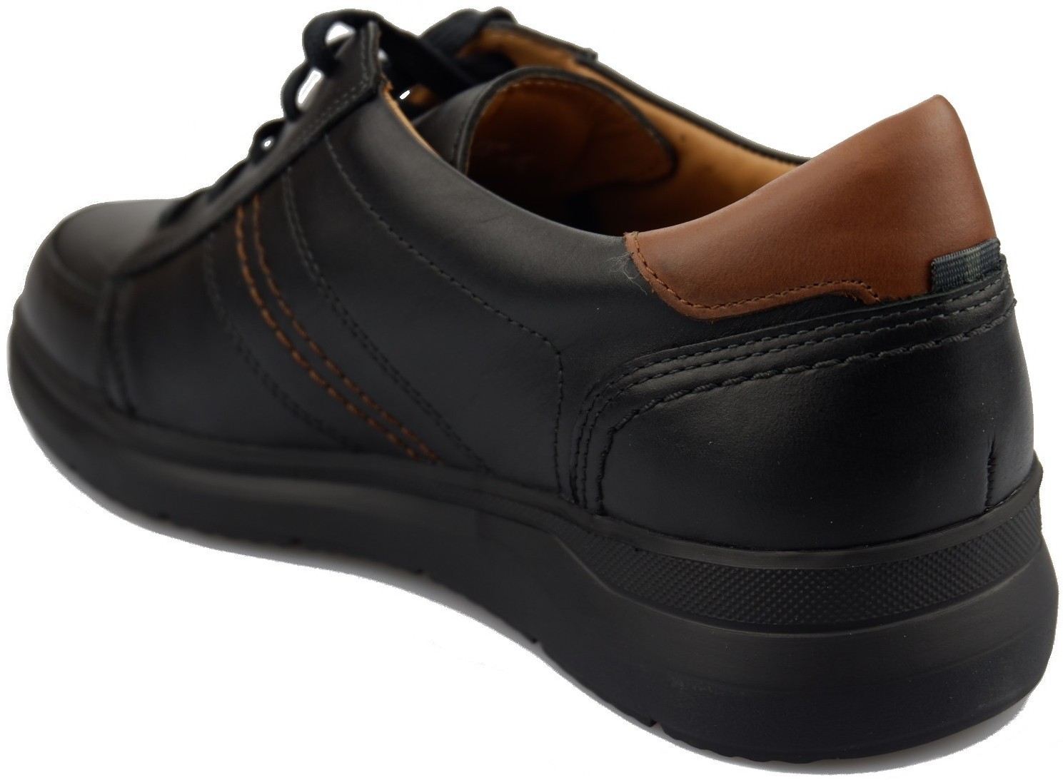 Mephisto AMELIO Heren veterschoen - Zwart Leer - Afbeelding 4