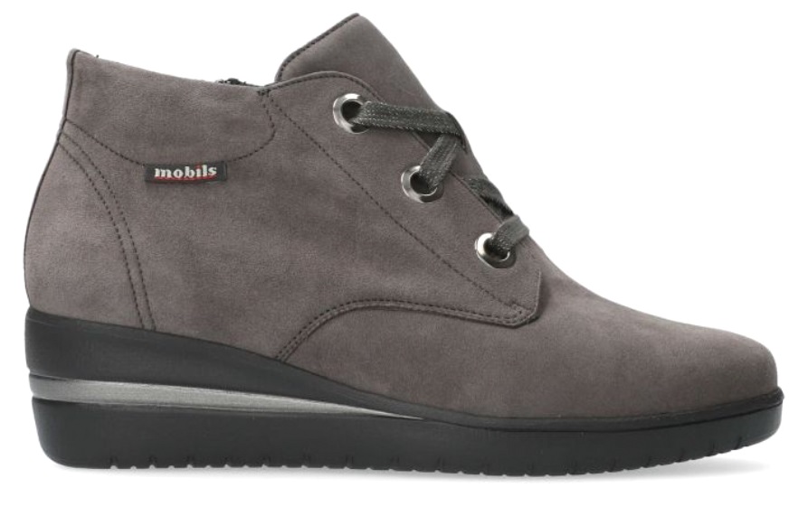 Mobils by Mephisto Peryne enkellaars voor dames - grijs - suede - EXTRA BREED - Afbeelding 2