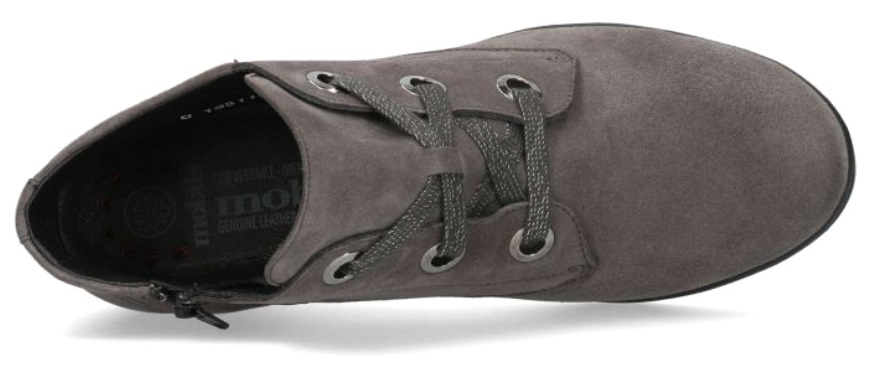 Mobils by Mephisto Peryne enkellaars voor dames - grijs - suede - EXTRA BREED - Afbeelding 3