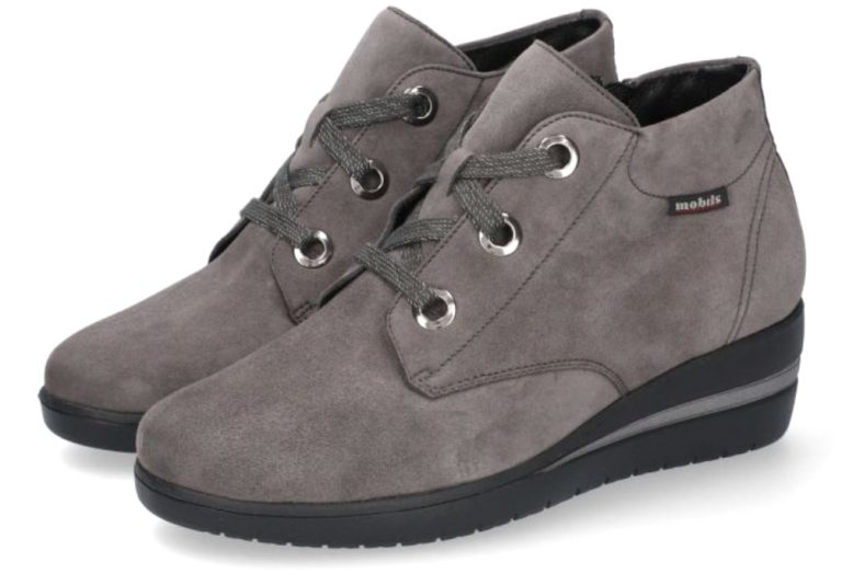 Mobils by Mephisto Peryne enkellaars voor dames - grijs - suede - EXTRA BREED