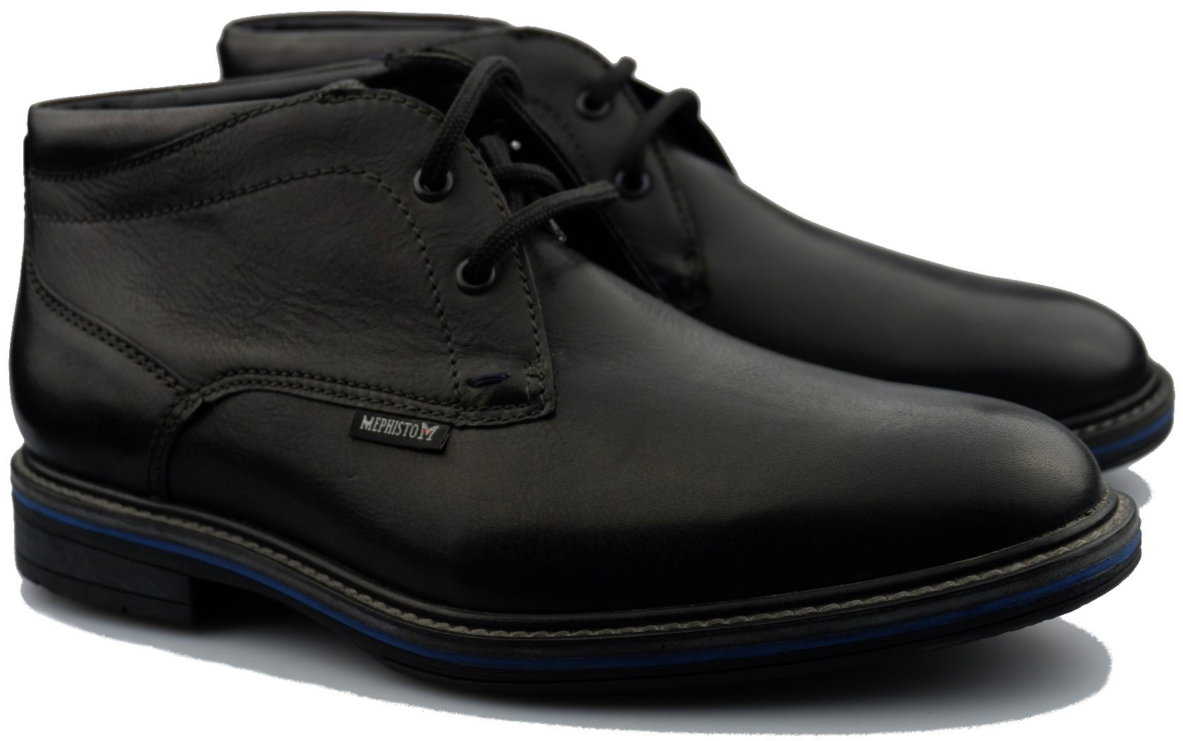 Mephisto WALFRED - heren enkellaars - leer - zwart