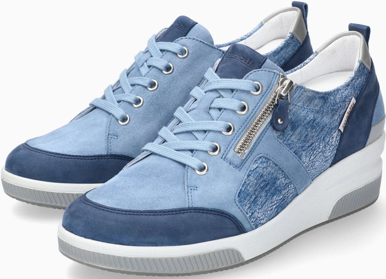 Mobils by Mephisto TRUDIE Dames Sneakers - Wide Fit - Blauw