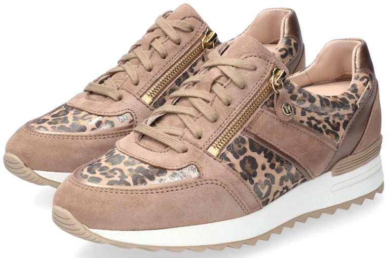 Mephisto Toscana Lederen & Suede Sneaker voor Dames - Bruin