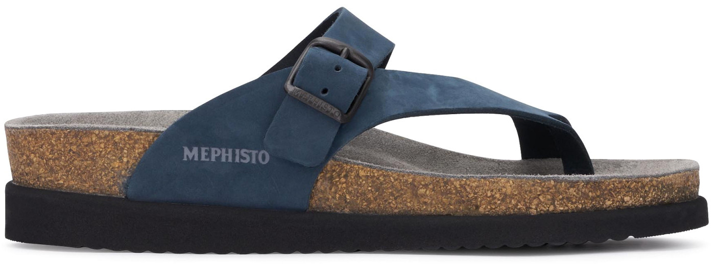 Mephisto HELEN dames teenslipper - Blauw nubuck - Afbeelding 2