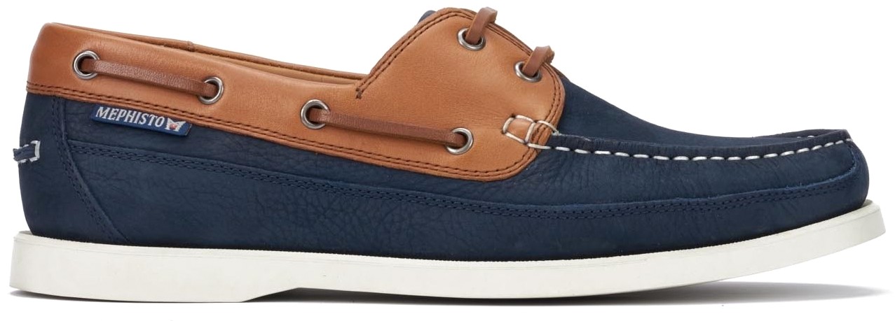 Mephisto BOATING Heren Bootschoen - Marineblauw Nubuck - Afbeelding 2