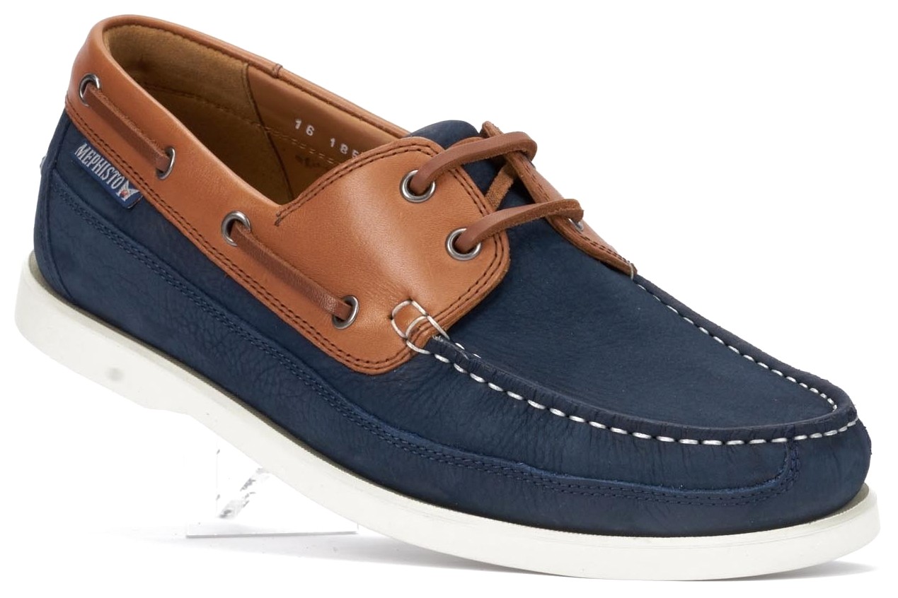 Mephisto BOATING Heren Bootschoen - Marineblauw Nubuck - Afbeelding 5