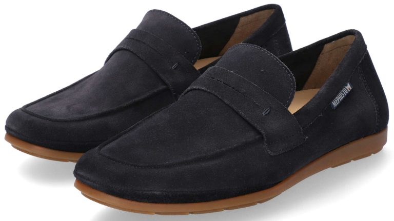 Mephisto ALEXIS Heren Instapper - Donkerblauw Suede