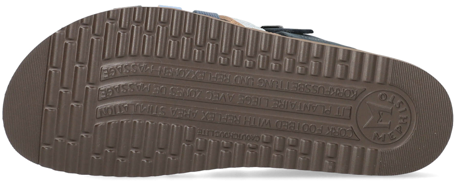 Mephisto HULEDA Dames Sandaal - Marineblauw Leer Mix - Afbeelding 4
