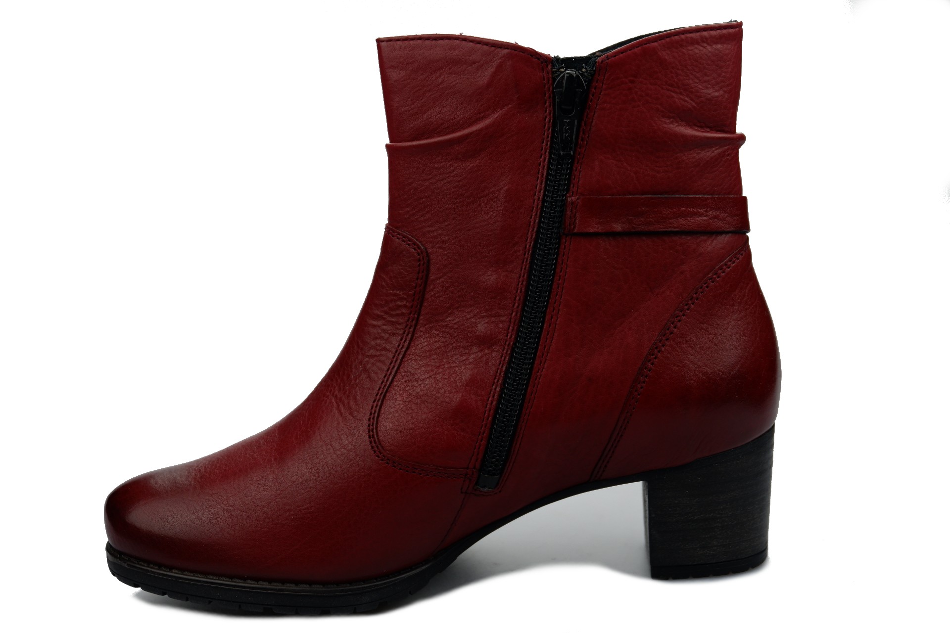 Mobils by Mephisto DELORA ergonomisch rood lederen enkellaars voor BREDE VOETEN - Afbeelding 3