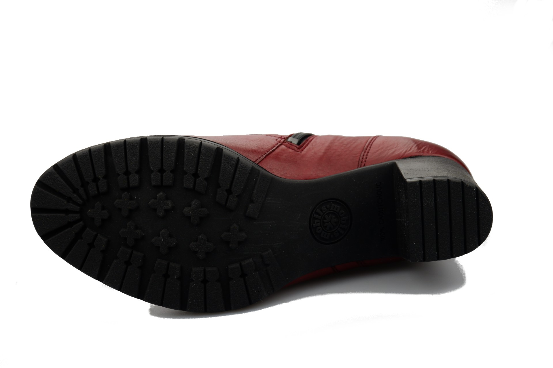 Mobils by Mephisto DELORA ergonomisch rood lederen enkellaars voor BREDE VOETEN - Afbeelding 5
