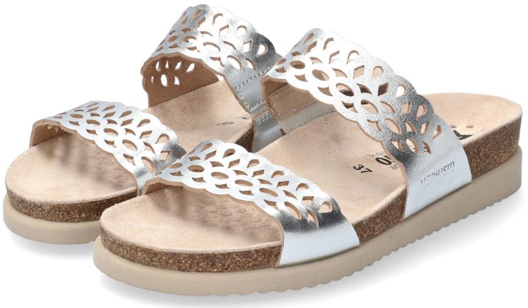 Mephisto HENNIE Dames Sandaal - Zilver leer