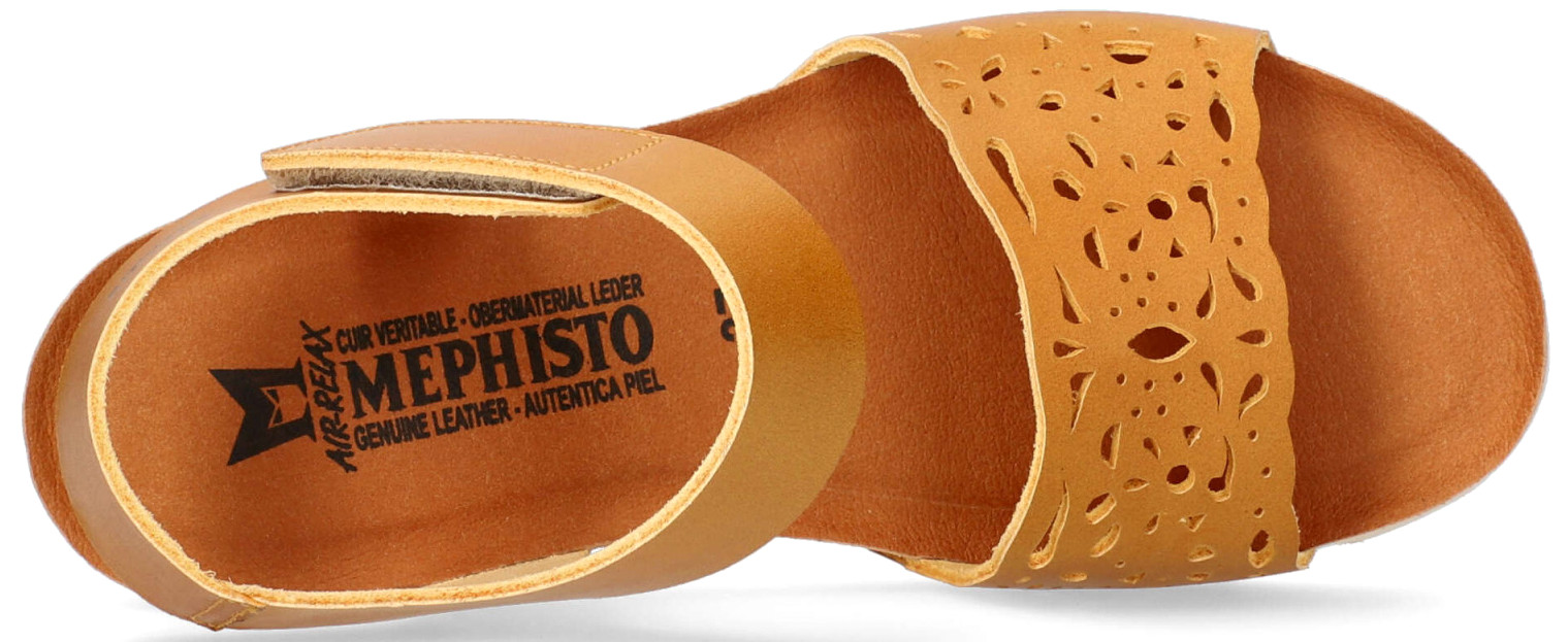 Mephisto RAPHEALA dames sandalen glad leer - Woestijnbruin - Afbeelding 3