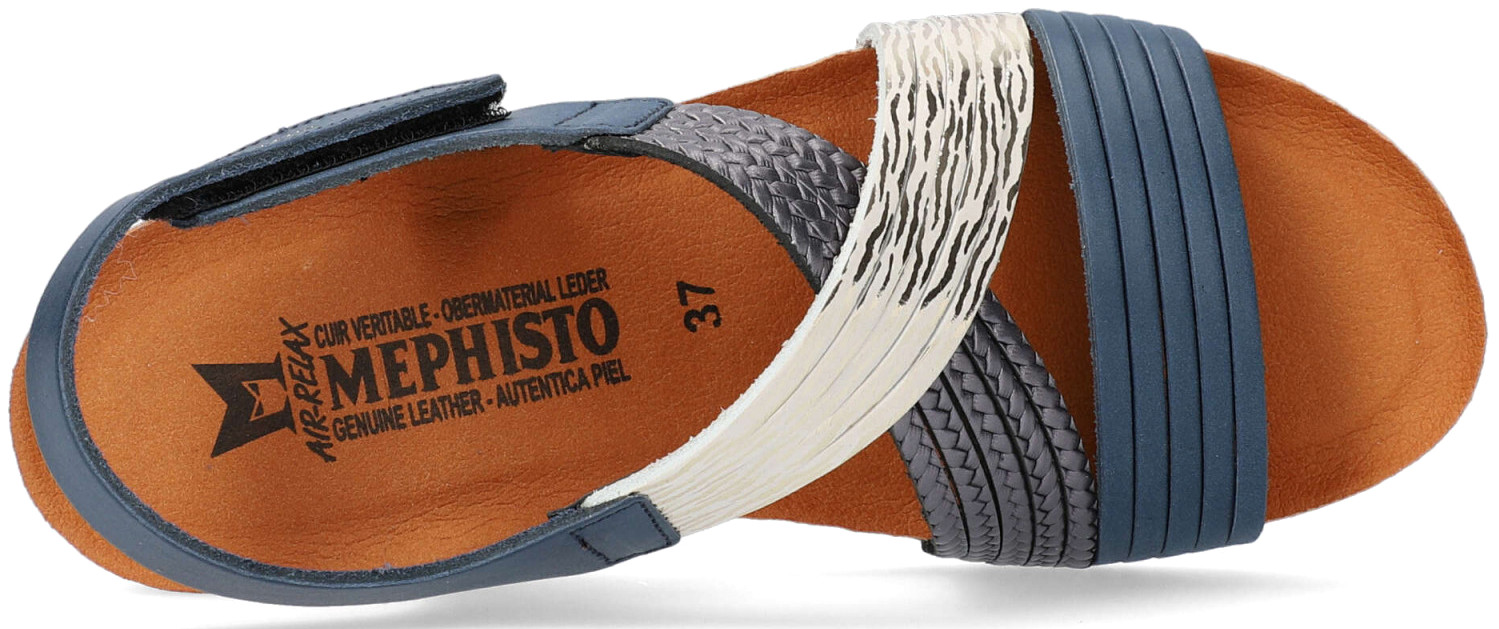 Mephisto RENZA Dames Sandaal - Blauw Leer - Afbeelding 3