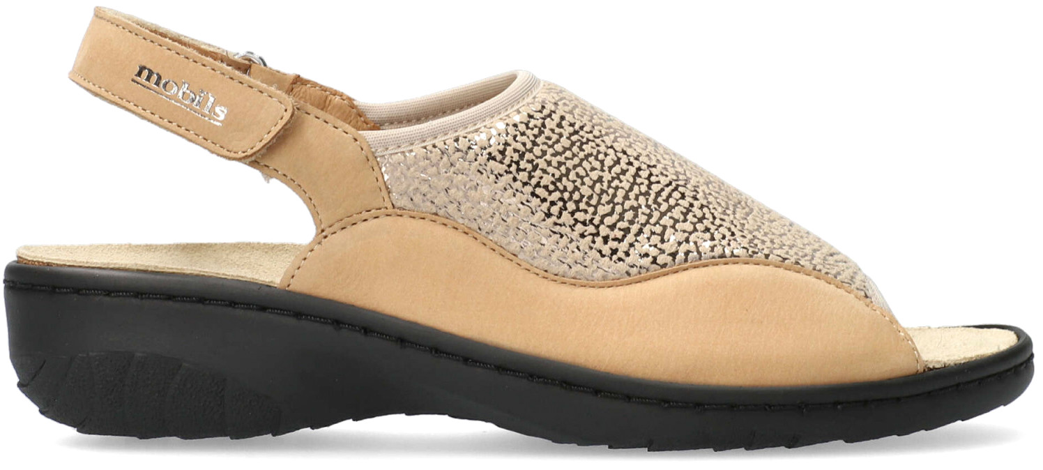 Mobils by Mephisto GISELLA extra breed (H) ergonomische half dichte sandaal - Beige - Afbeelding 2