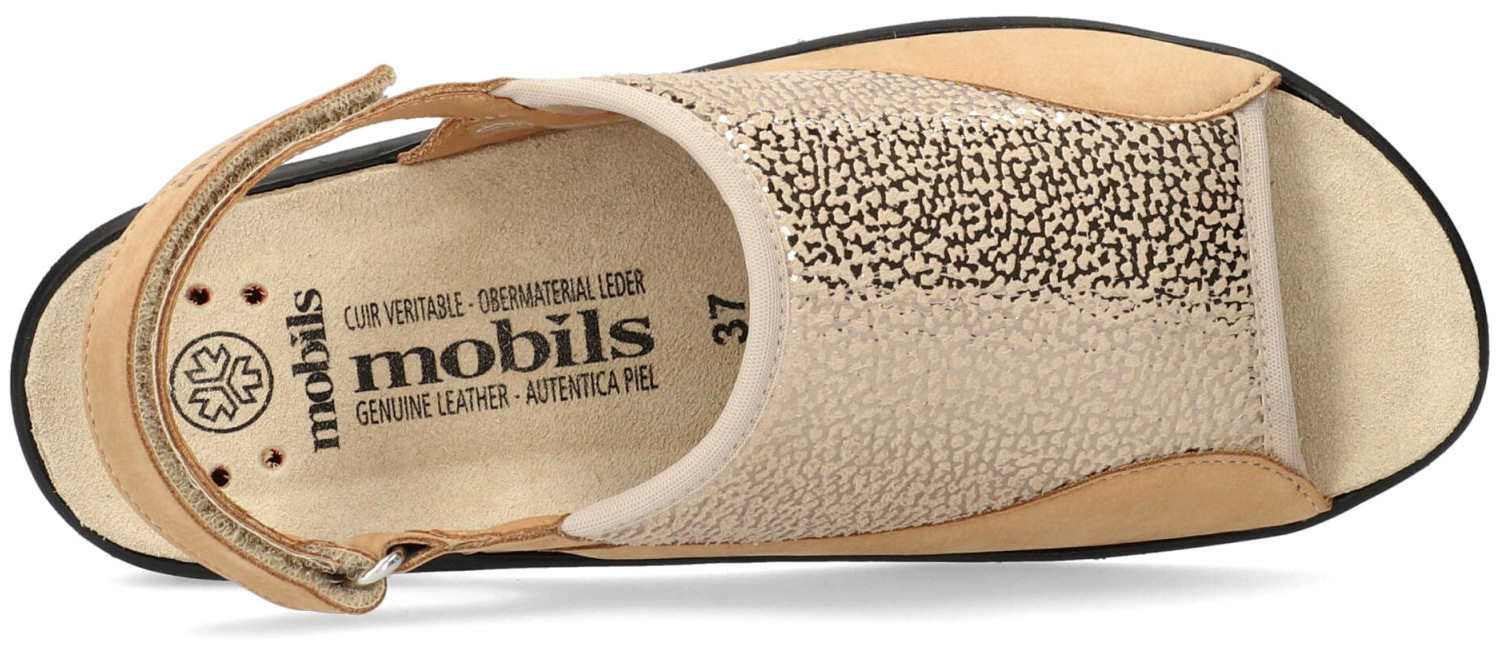 Mobils by Mephisto GISELLA extra breed (H) ergonomische half dichte sandaal - Beige - Afbeelding 4