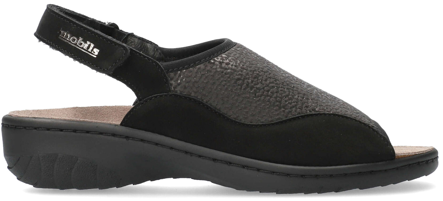 Mobils by Mephisto GISELLA extra breed (H) ergonomische half dichte sandaal - Zwart - Afbeelding 2