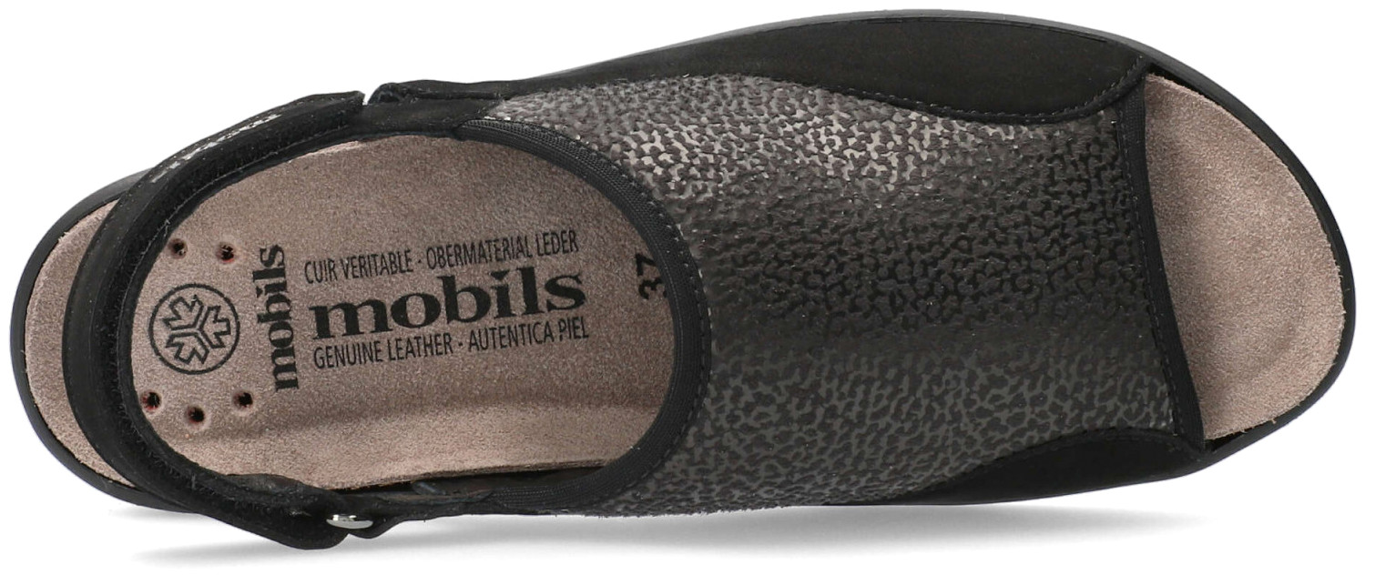 Mobils by Mephisto GISELLA extra breed (H) ergonomische half dichte sandaal - Zwart - Afbeelding 4