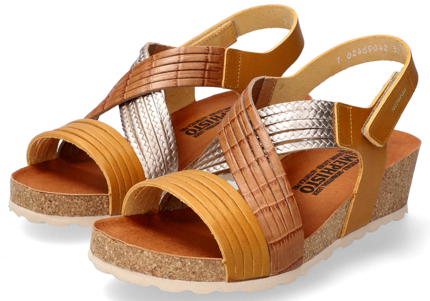 Mephisto RENZA Dames Sandaal - Woestijnbruin Leer