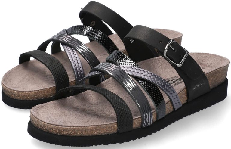 Mephisto HULEDA Dames Sandaal - Leer Mix - Zwart